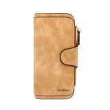 Women's Zip Wallet with Buckle Closure