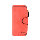 Women's Zip Wallet with Buckle Closure