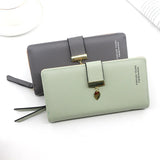 Women's Large Cash Slot Wallet with Photo Slot and Mobile Phone Bag