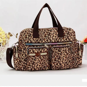 Flower Canvas Bag Handbag Large Capacity Shoulder Bag Messenger Bag
