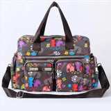 Flower Canvas Bag Handbag Large Capacity Shoulder Bag Messenger Bag