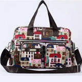 Flower Canvas Bag Handbag Large Capacity Shoulder Bag Messenger Bag