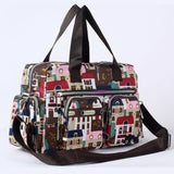 Flower Canvas Bag Handbag Large Capacity Shoulder Bag Messenger Bag