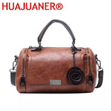 Flowers Pendant Handbag Women's Boston Bag Ladies Crossbody Bag