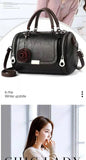 Flowers Pendant Shoulder Bag Boston Bag