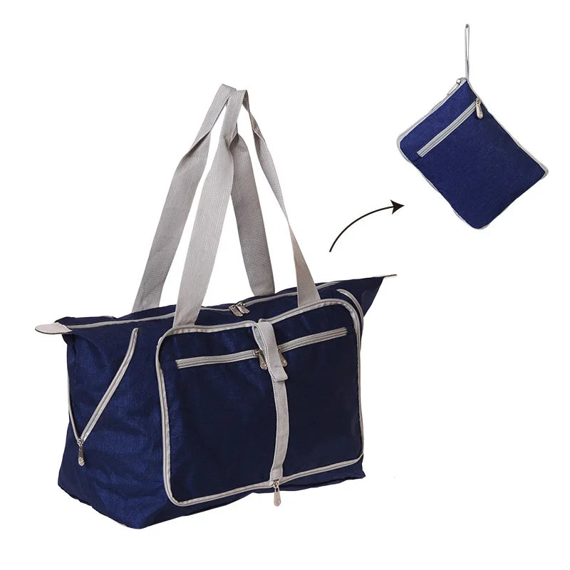 Foldable Duffel Bag Travel Portable Handbag Outdoor Shoulder Bag