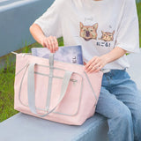 Foldable Duffel Bag Travel Portable Handbag Outdoor Shoulder Bag