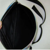 Women Rainbow Laser Purse Translucent Reflective Chest Waist Bag