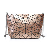 Geometric Splicing Pu Women's Crossbody Shoulder Bag