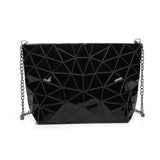 Geometric Splicing Pu Women's Crossbody Shoulder Bag