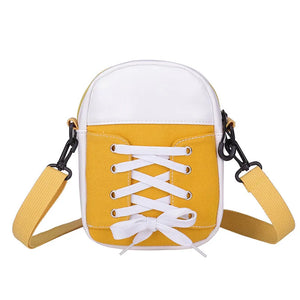 Girl Creative Stitching Canvas Messenger Bag