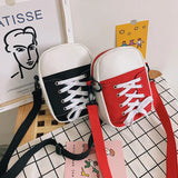 Girl Creative Stitching Canvas Messenger Bag