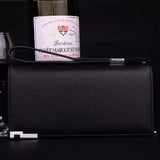 Men's Business Handbag with Long Zipper