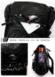 Women's PU Leather Backpack School Bag Waterproof