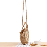 Holiday Beach Woven Bag Stripe Portable Messenger Dual-use Straw Bag