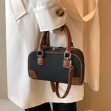 Suede Patchwork Leather Women Totes Bag Small Messenger Crossbody Shoulder Bag