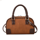 Suede Patchwork Leather Women Totes Bag Small Messenger Crossbody Shoulder Bag