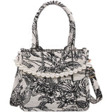 Handbags Flowers Canvas Tote Bag for Women Large Capacity Shopping Bags