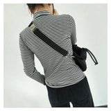 Women Shoulder Bag Nylon Waterproof Drawstring Messenger Bag 126