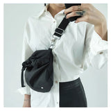 Women Shoulder Bag Nylon Waterproof Drawstring Messenger Bag 126
