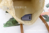 Straw Woven Beach Bag Large Capacity Shoulder Bag Paper Rope