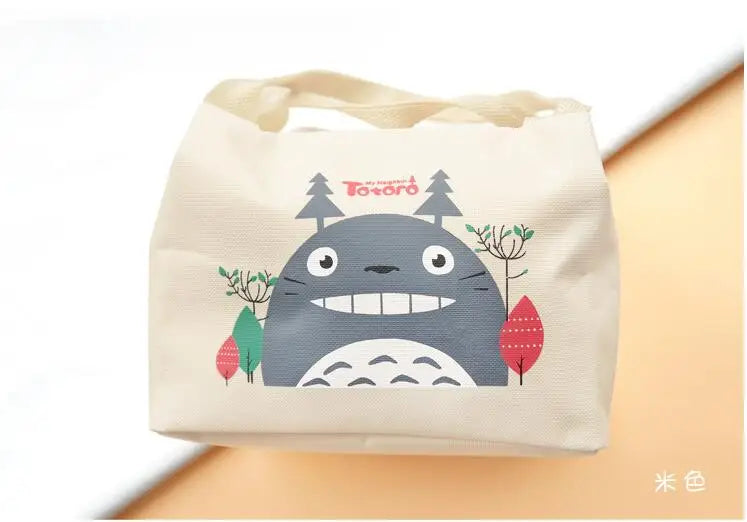 Totoro Lunch Bag Insulated Carry Storage Picnic Bag Pouch Lunch Bag for Women Ki