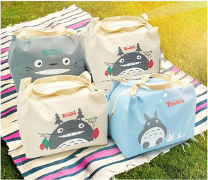Totoro Lunch Bag Insulated Carry Storage Picnic Bag Pouch Lunch Bag for Women Ki