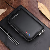 Men's Leather Key Bag Car Zipper Compact