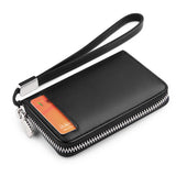 Men's Leather Key Bag Car Zipper Compact