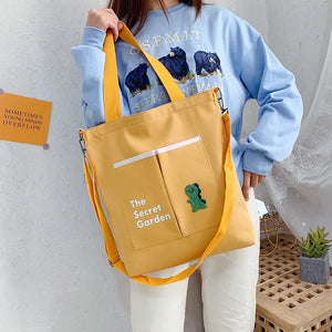 Ladies Canvas Shoulder Bag Versatile Messenger Bag
