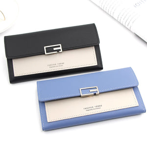 Women's Multi-Slot Long Wallet Handbag with Zero Purse