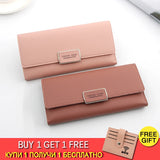 Women's Multi-Function Long Student Purse with Zero Slot