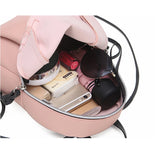 Small Leather Backpack Women Shoulder Bag MultiFunction Mini Bagpack