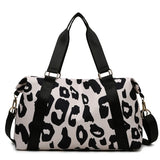 Large-Capacity Sports Shoulder Bag Cow Pattern Travel Backpack