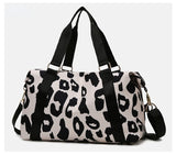 Large-Capacity Sports Shoulder Bag Cow Pattern Travel Backpack