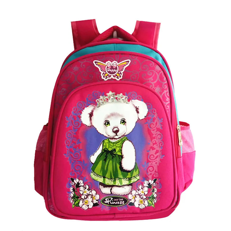 Cartoon Bear Waterproof Backpacks for Girls