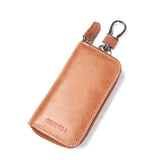 Retro Cowhide Car Key Case for Men and Women