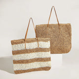 Leisure Beach Bag Woven Straw Shoulder Crochet Ladies Bag