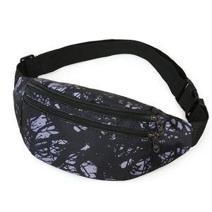Men Holographic Waist Bag Sport Run Fanny Pack Crossbody Phone Purse
