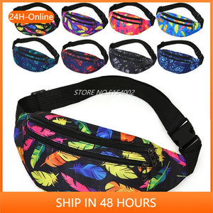 Holographic Waist Bag Men Crossbody Phone Purse Belt Bum