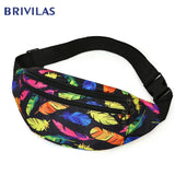 Men Holographic Waist Bag Sport Run Fanny Pack Crossbody Phone Purse
