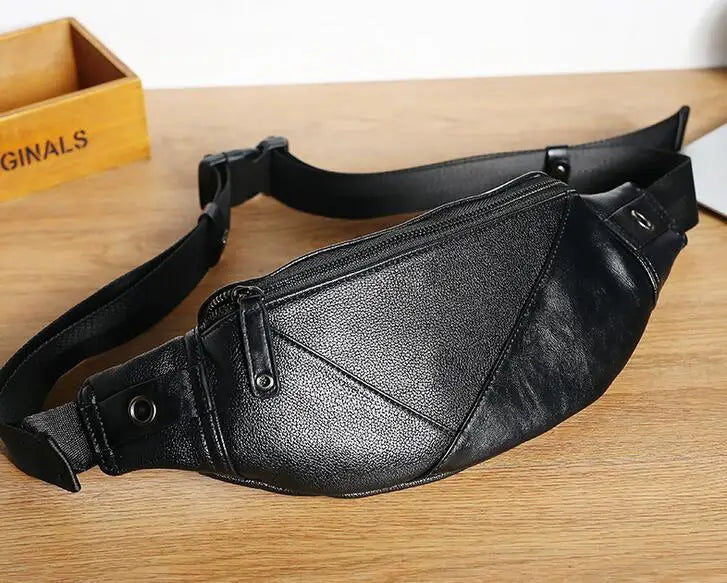 Men's Casual Shoulder Bag with Pockets