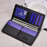 Men's Short Wallet Cross Pattern Multi-Card Large Capacity Wallet