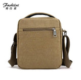 Men's Canvas Messenger Bag Literary Handbag