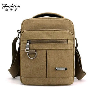 Men's Canvas Messenger Bag Literary Handbag