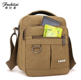 Men's Canvas Messenger Bag Literary Handbag