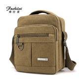 Men's Canvas Messenger Bag Literary Handbag