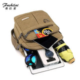 Men's Canvas Messenger Bag Literary Handbag