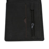 Men's Smooth Leather Cross-Section Wallet