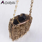 Metal Sequins DIY Phone Lipstick Messenger Bag